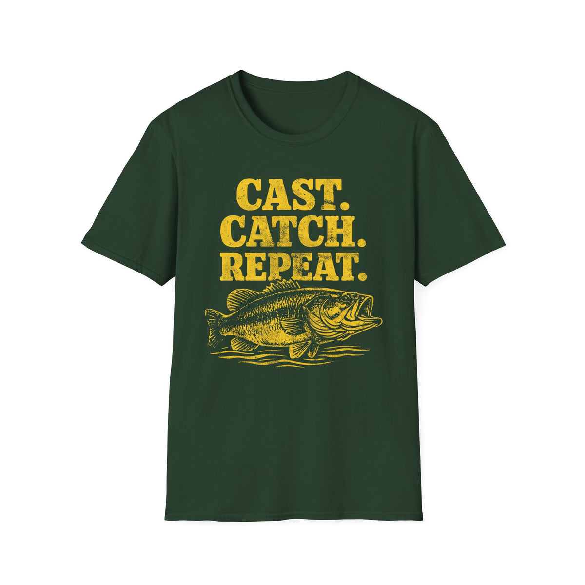 Cast. Catch. Repeat. Fishing T-Shirt