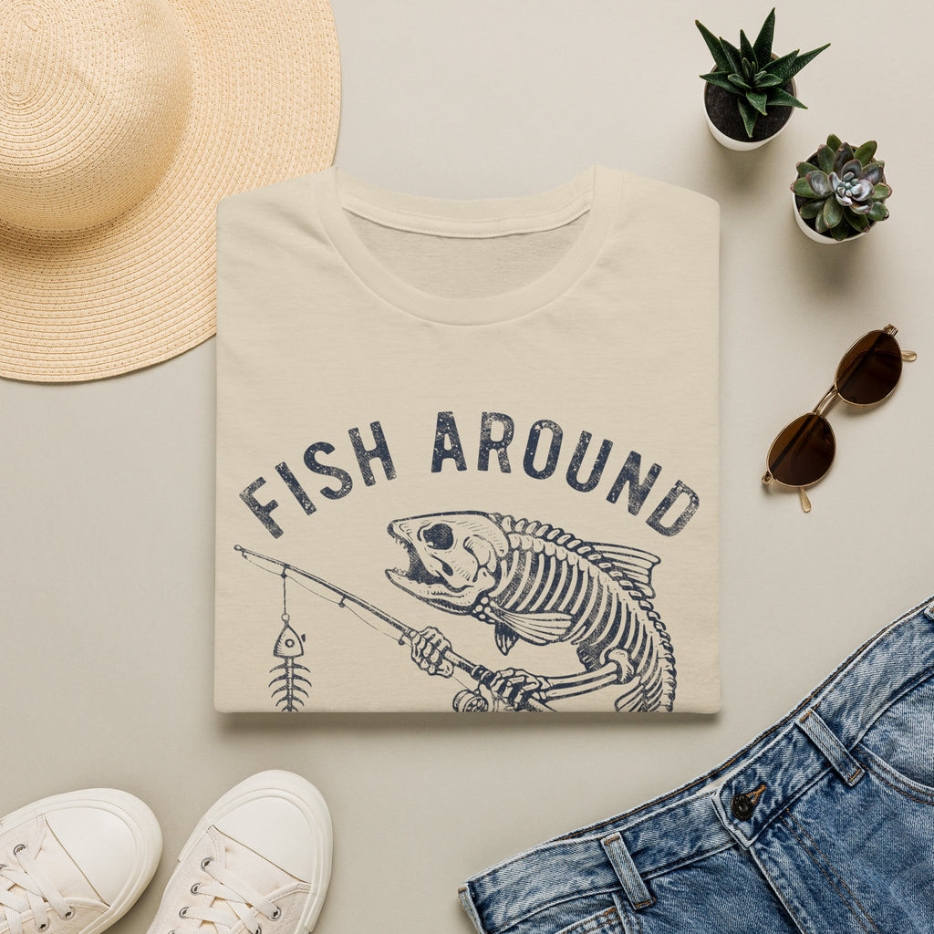 Skeleton Trout Fishing T-Shirt
