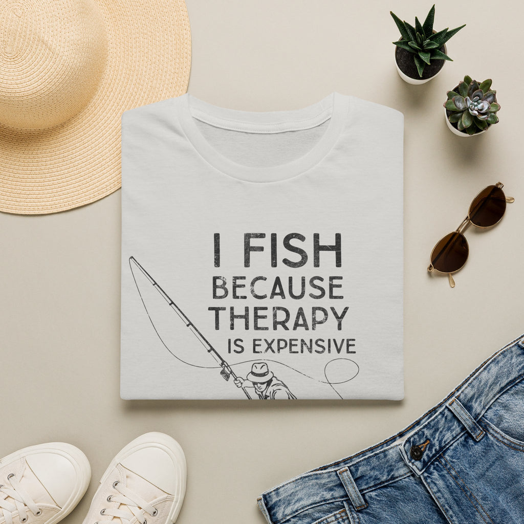I Fish Because Therapy Is Expensive T-Shirt