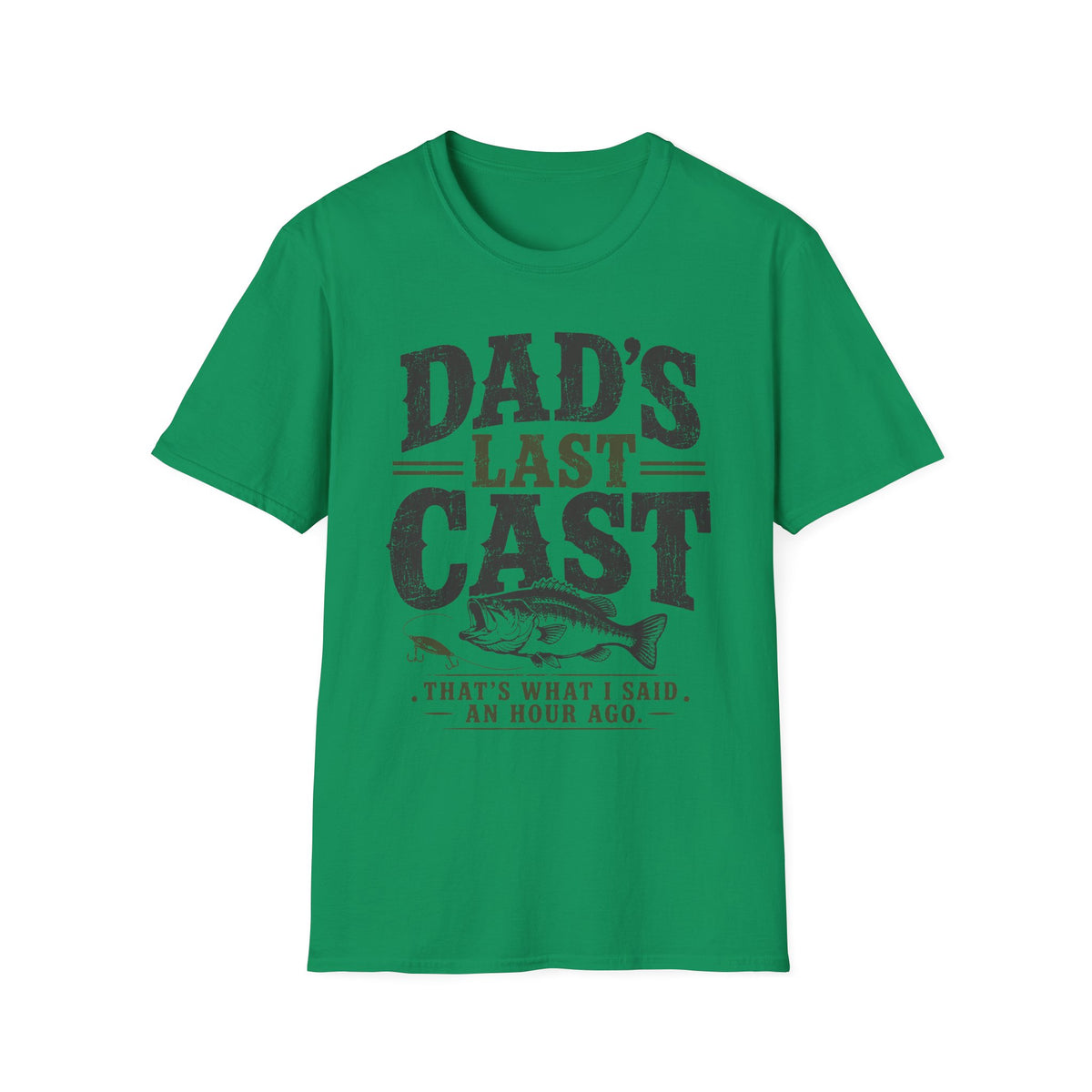Dad's Last Cast Fishing T-Shirt