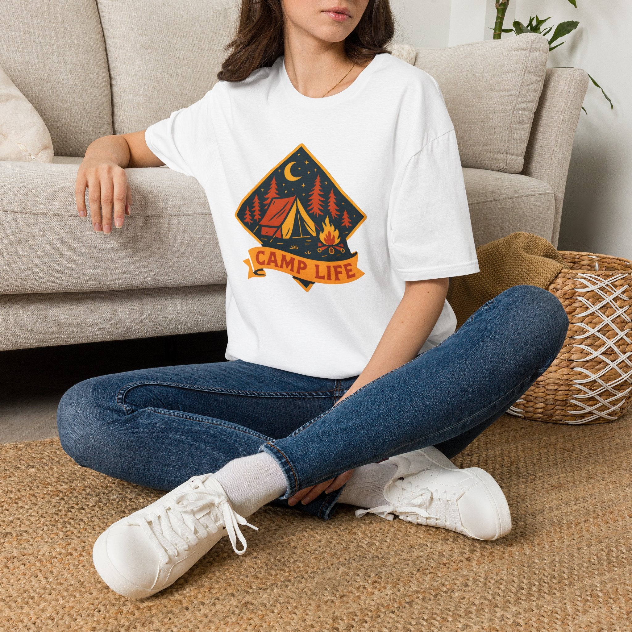 Camping Night Campfire T-Shirt
