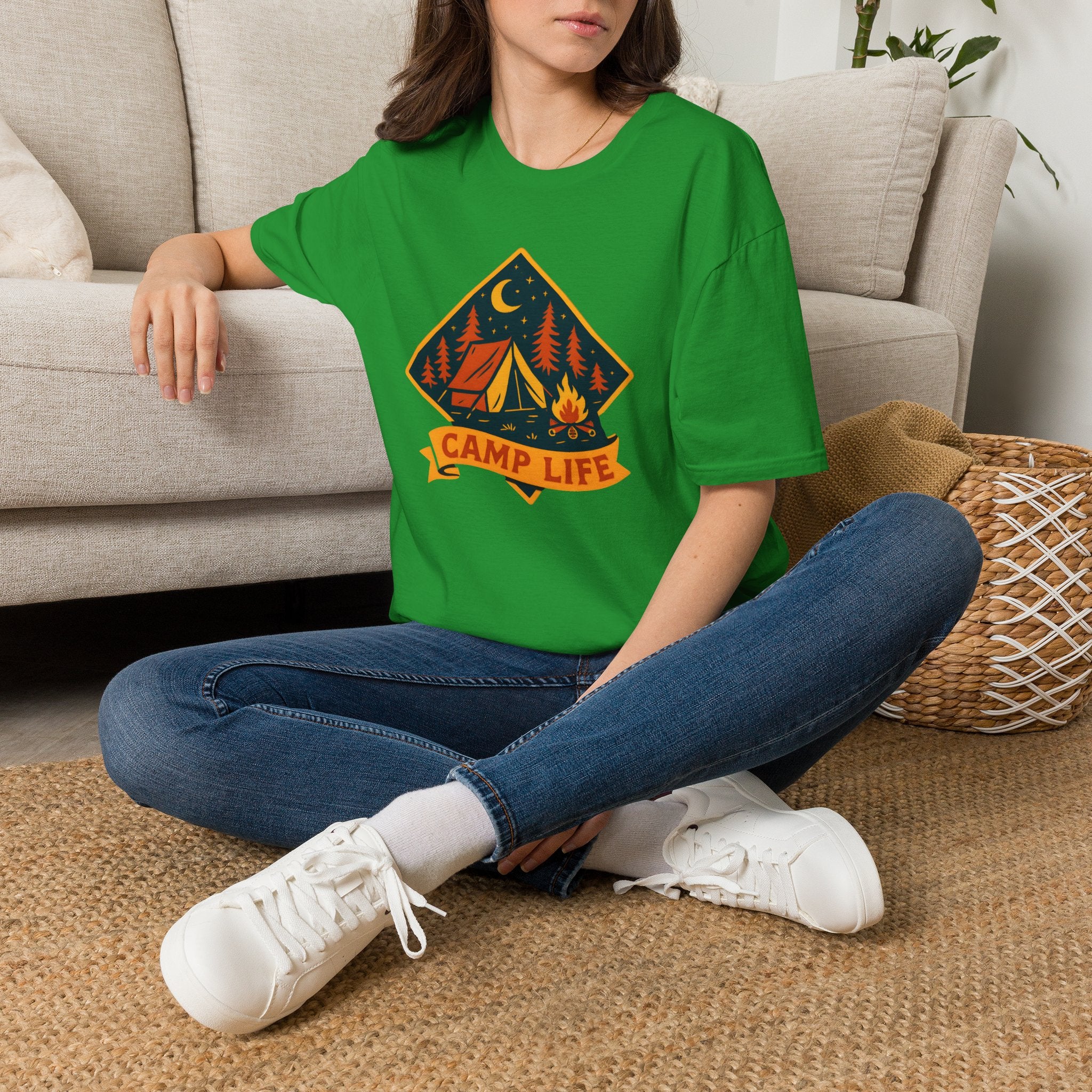 Camping Night Campfire T-Shirt