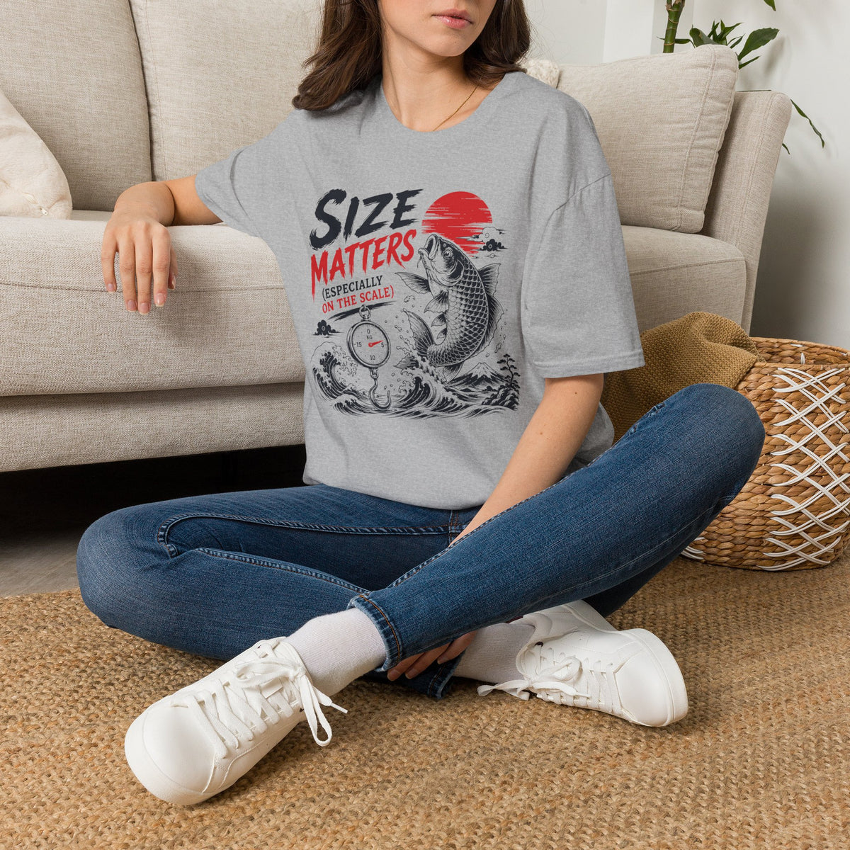 Size Matters Japanese Style Fish T-Shirt