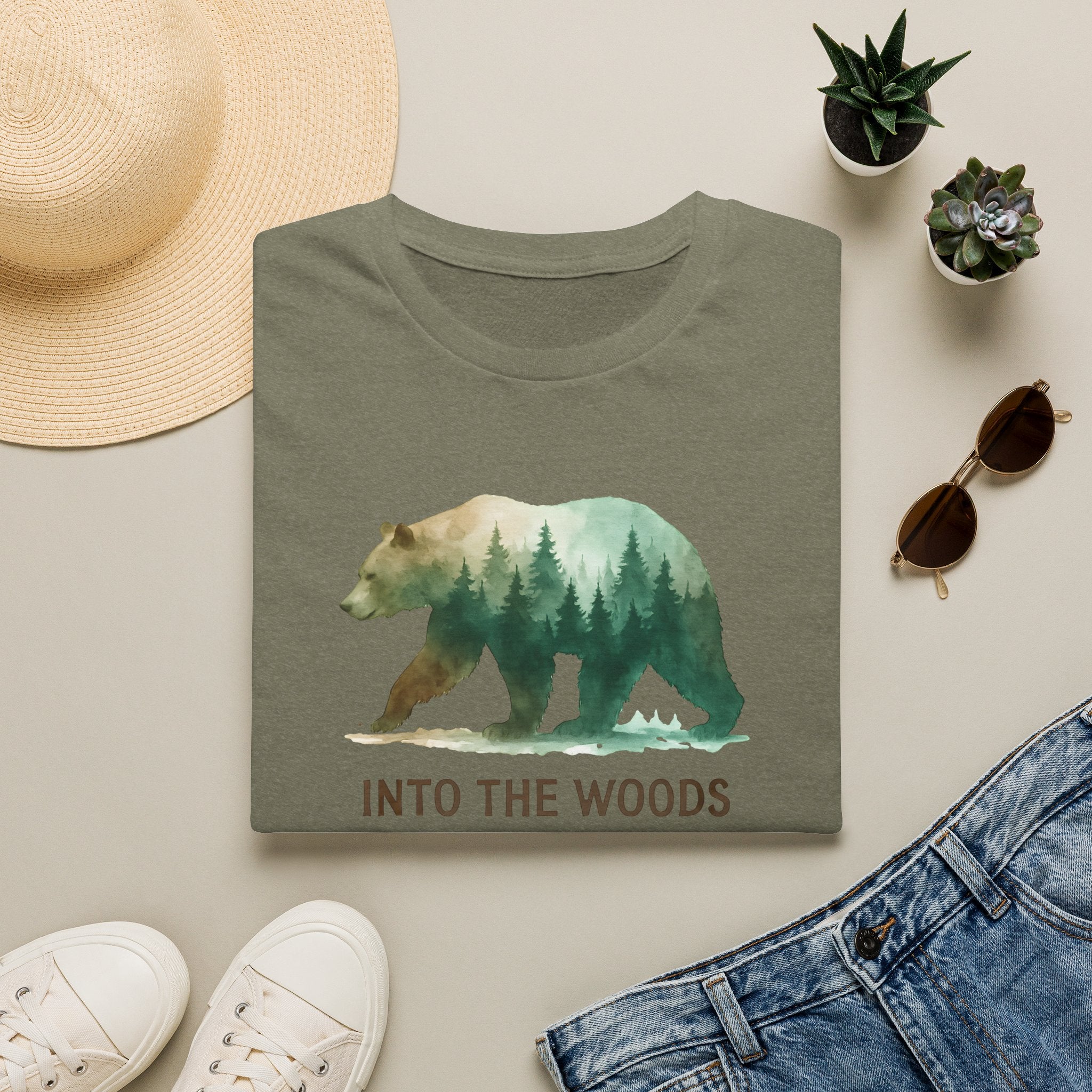Forest Bear Silhouette T-Shirt