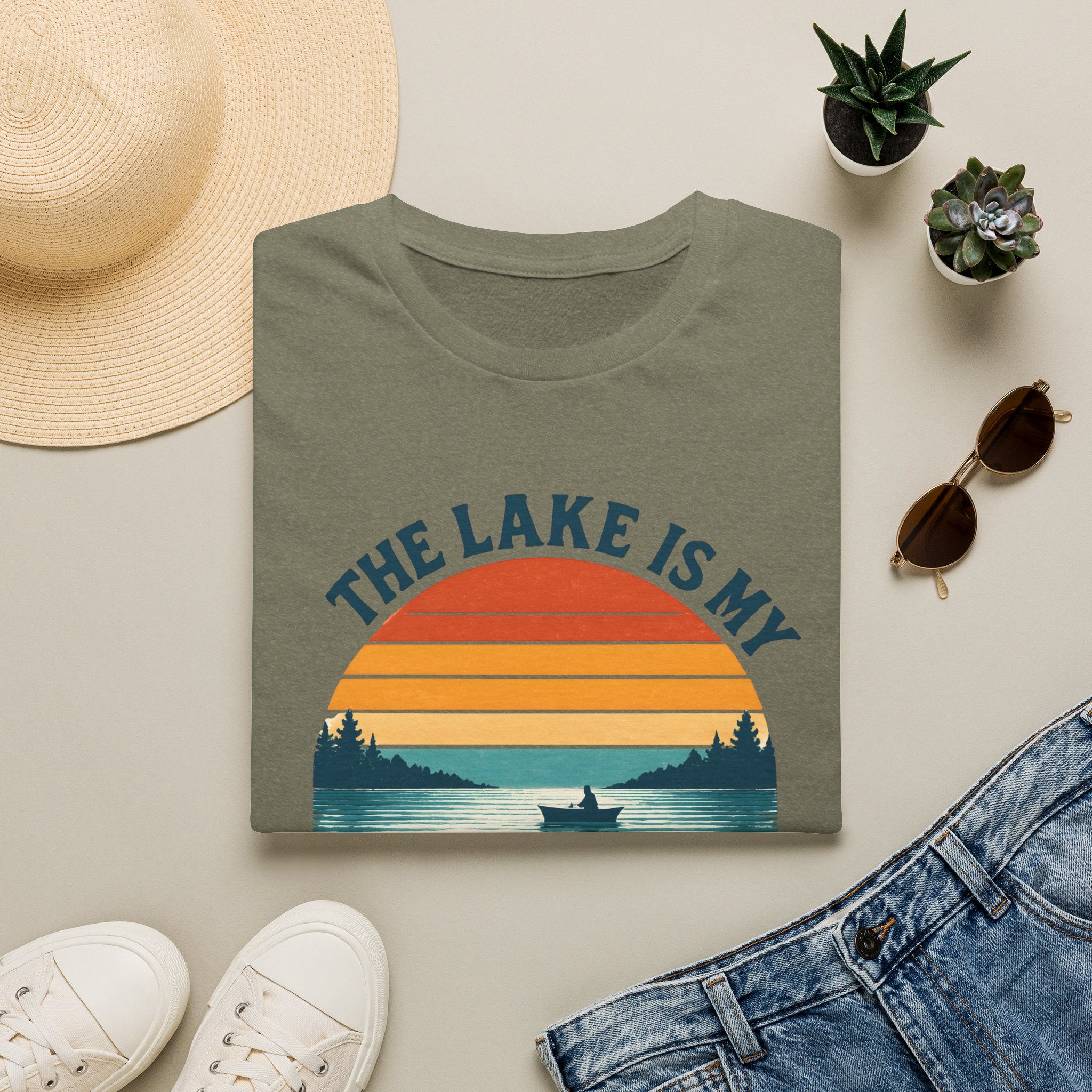 Lake Sunset Happy Place T-Shirt