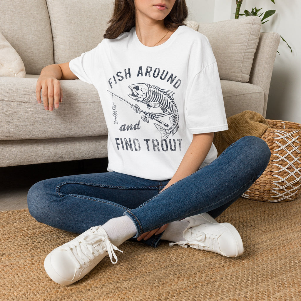 Skeleton Trout Fishing T-Shirt