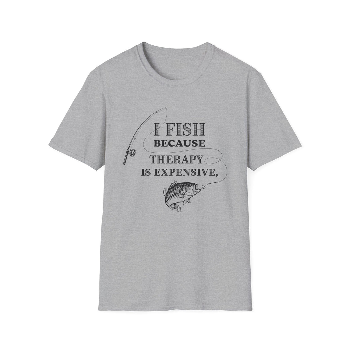Bass Fishing Therapy T-Shirt