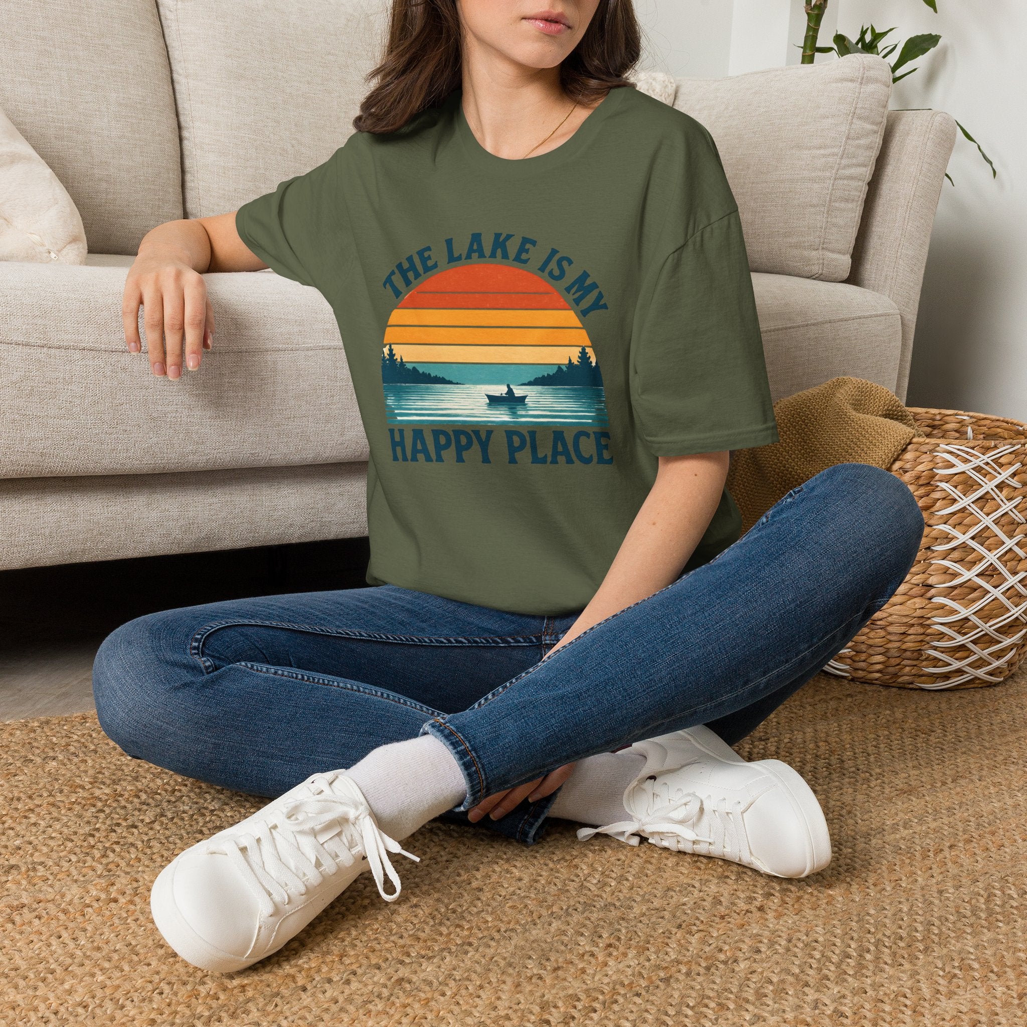 Lake Sunset Happy Place T-Shirt