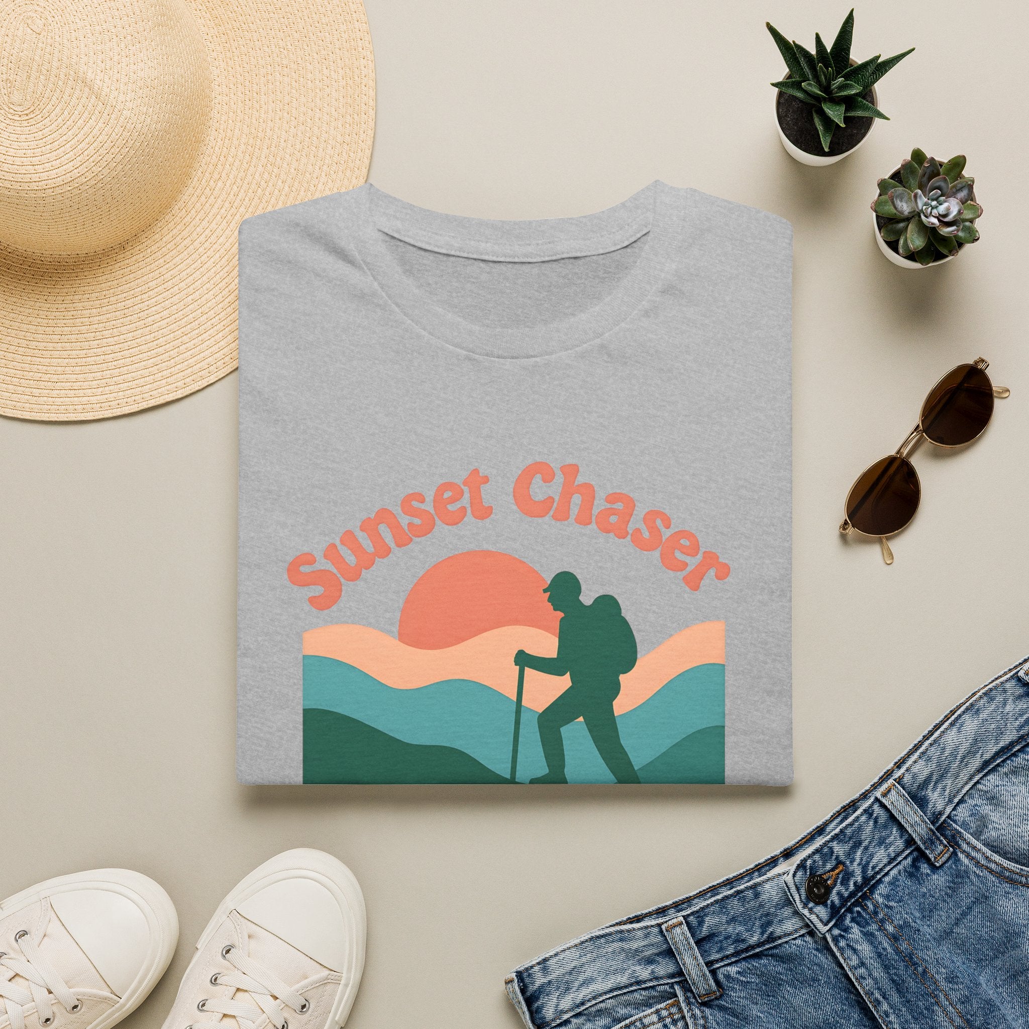 Hiker on Sunset Trail T-Shirt