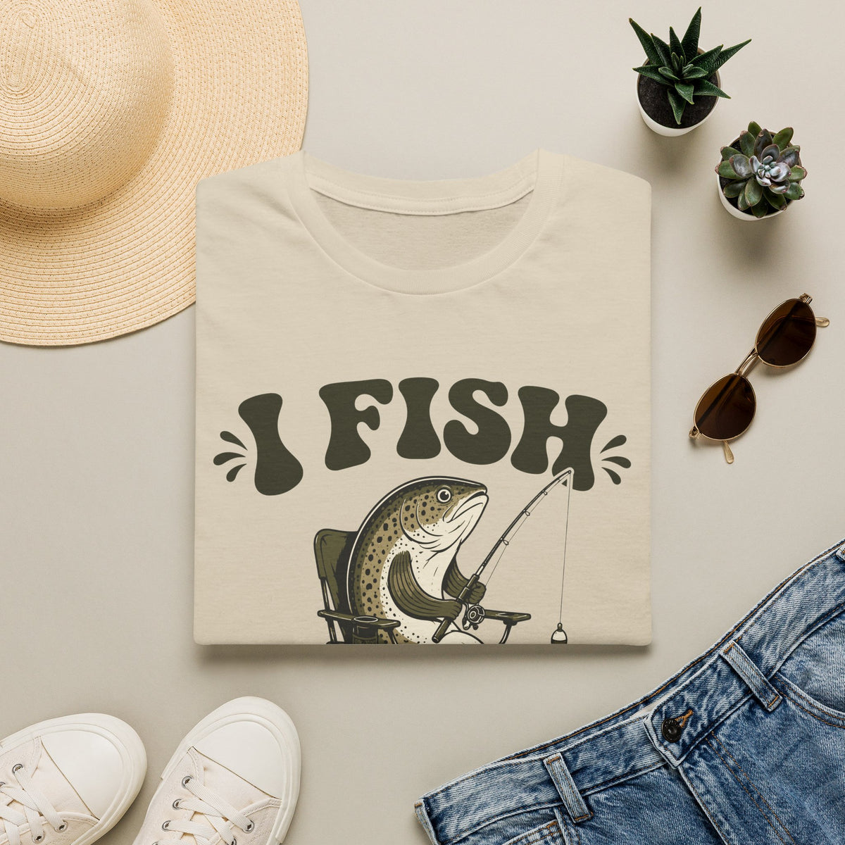 I Fish Therefore I Am T-Shirt