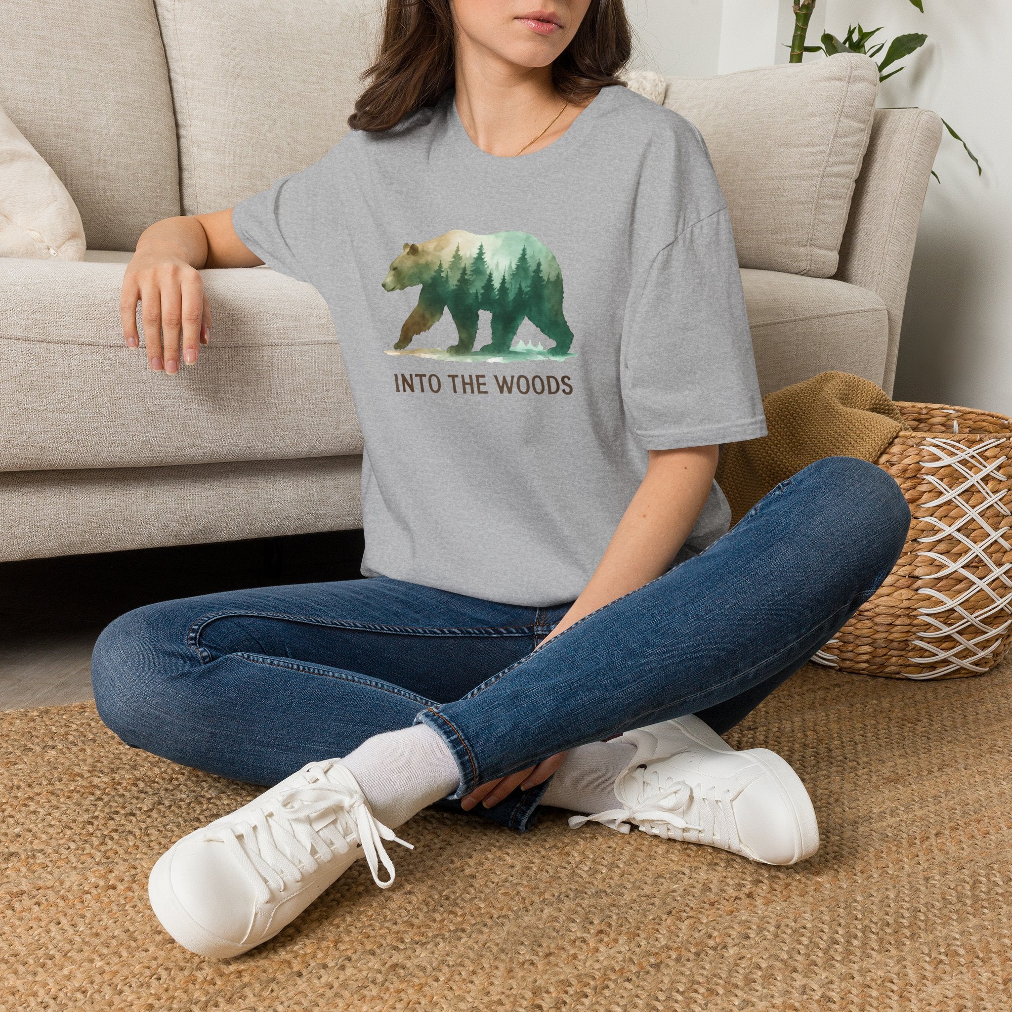 Forest Bear Silhouette T-Shirt
