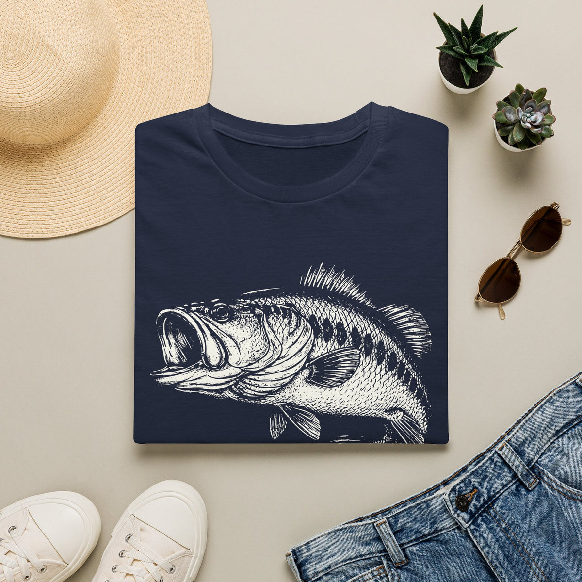 Vintage Largemouth Fish T-Shirt