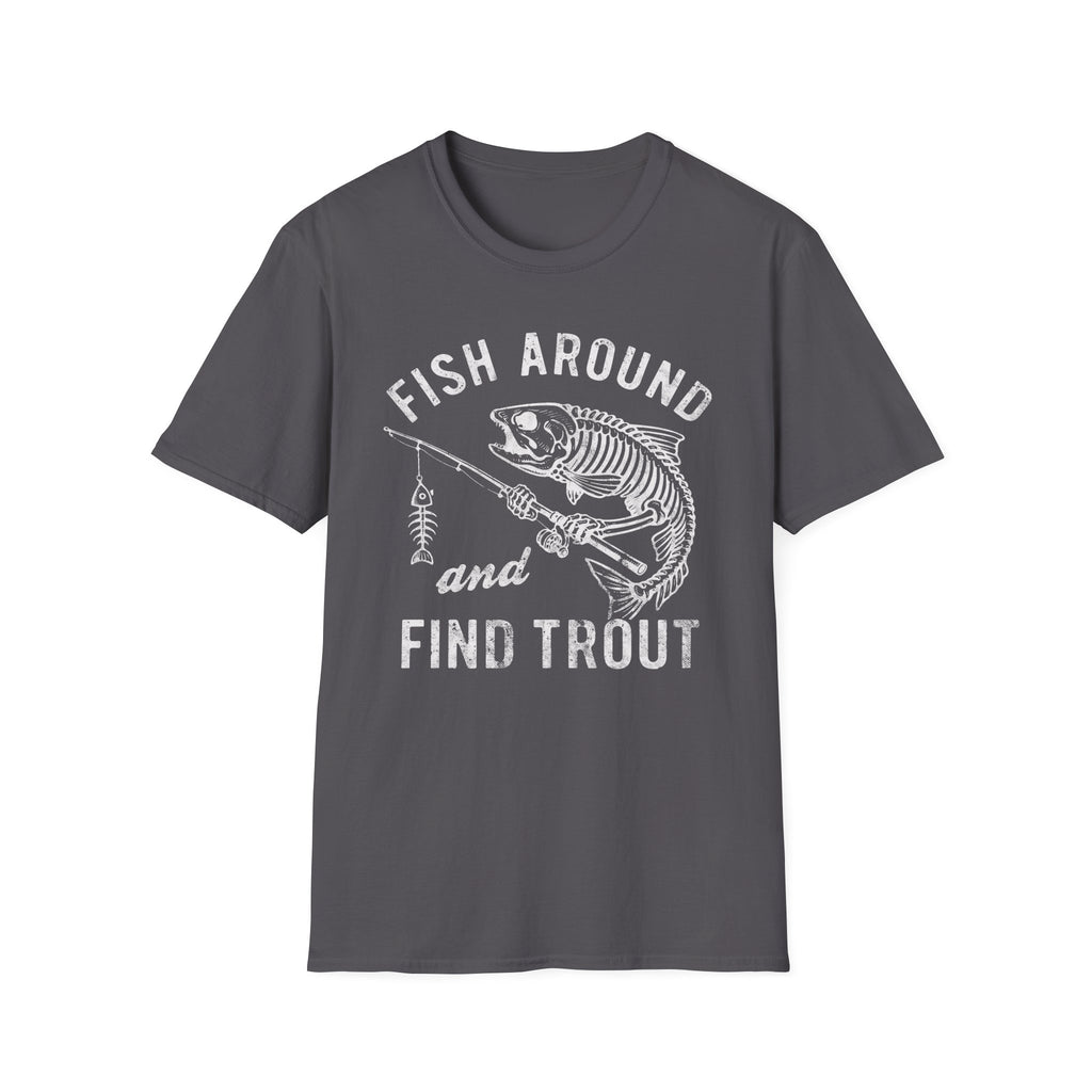 Skeleton Trout Fishing T-Shirt