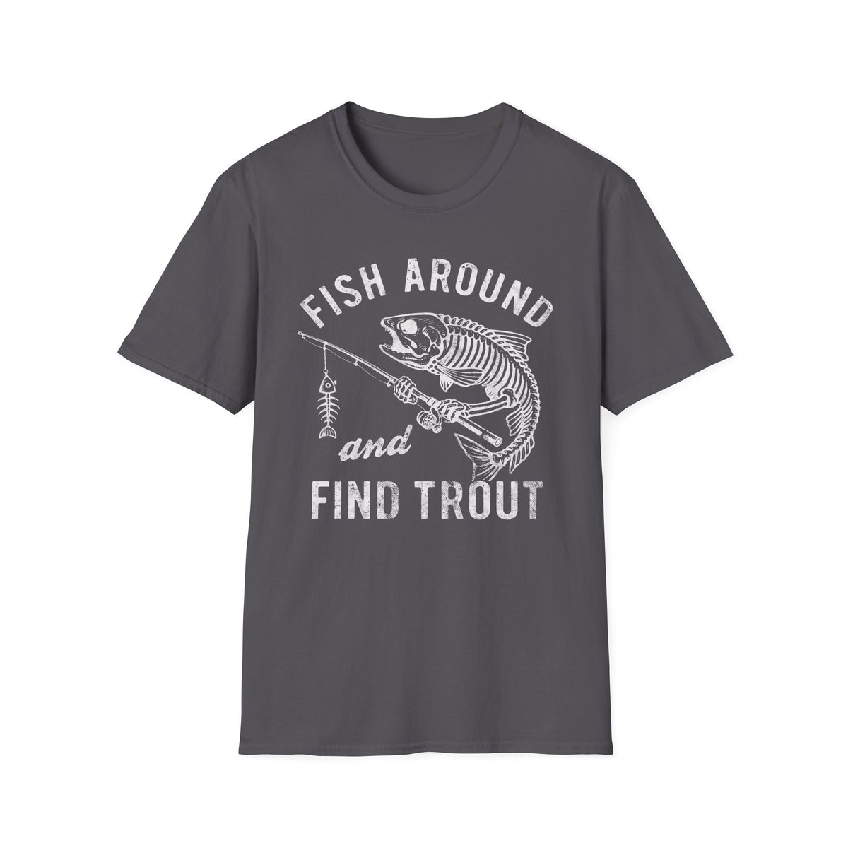 Skeleton Trout Fishing T-Shirt