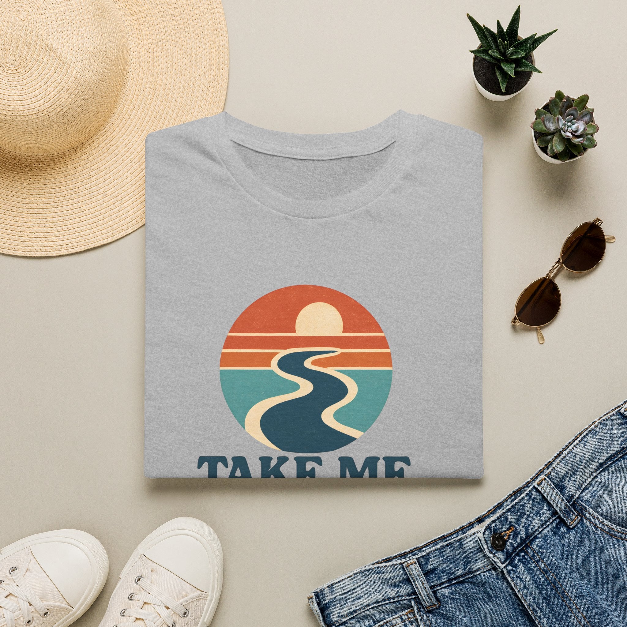 Sunset River Graphic T-Shirt