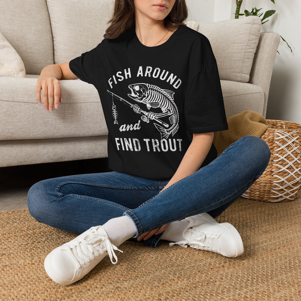 Skeleton Trout Fishing T-Shirt