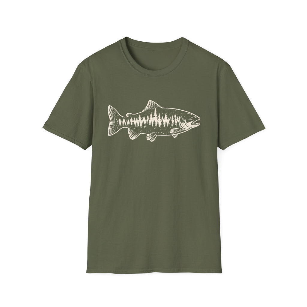 Trout Forest Silhouette T-Shirt